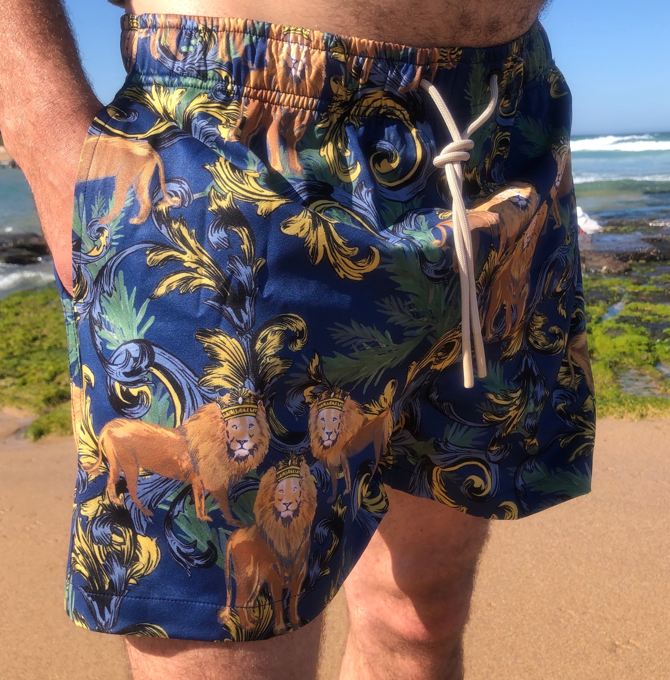 King size sales swim trunks