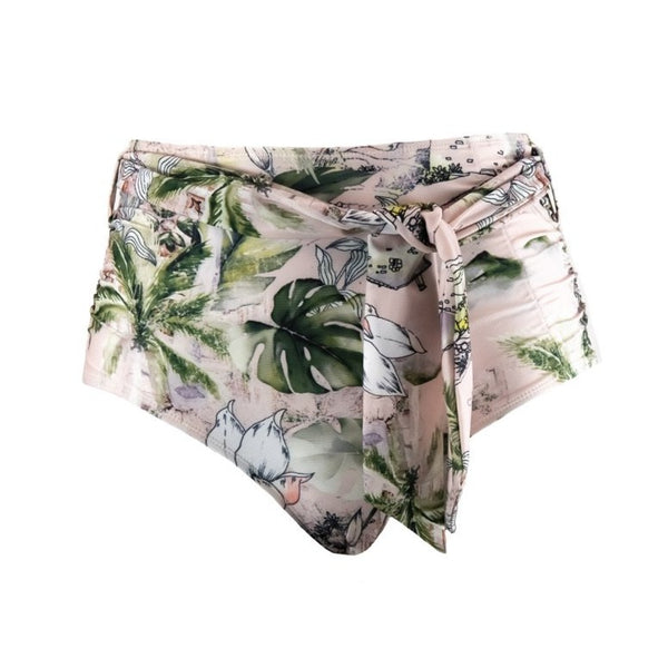 LUCIA 'Selo' High Waist Bikini Bottoms with Removable Waist Tie